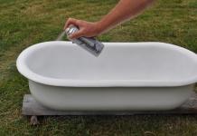 Всички начини за възстановяване на емайла на ваната - нов водопровод без допълнителни разходи
