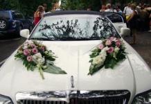 Arabalar için düğün şeritleri: düğününüzü nasıl daha parlak hale getirebilirsiniz
